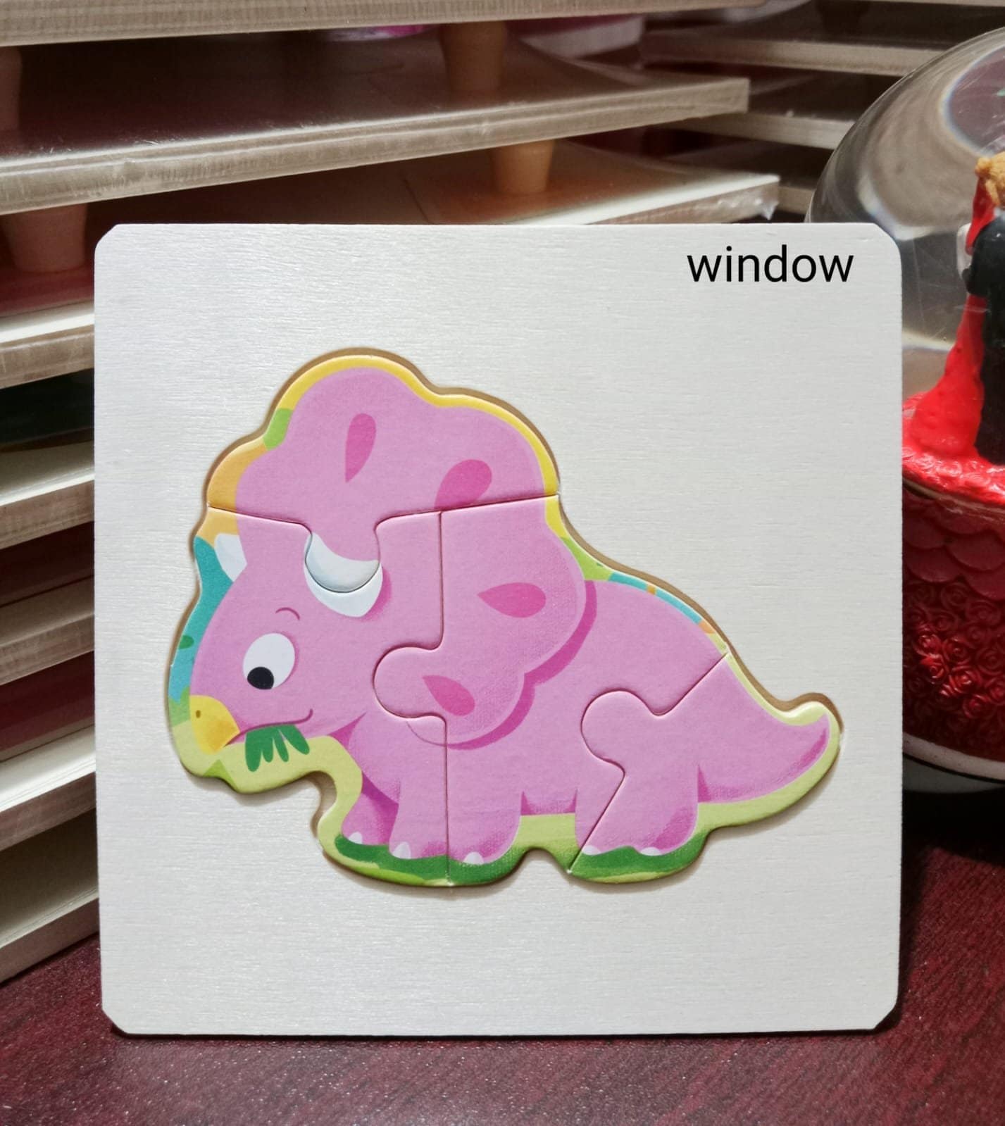 4 Part Wooden Puzzle Rabbit - Image 1