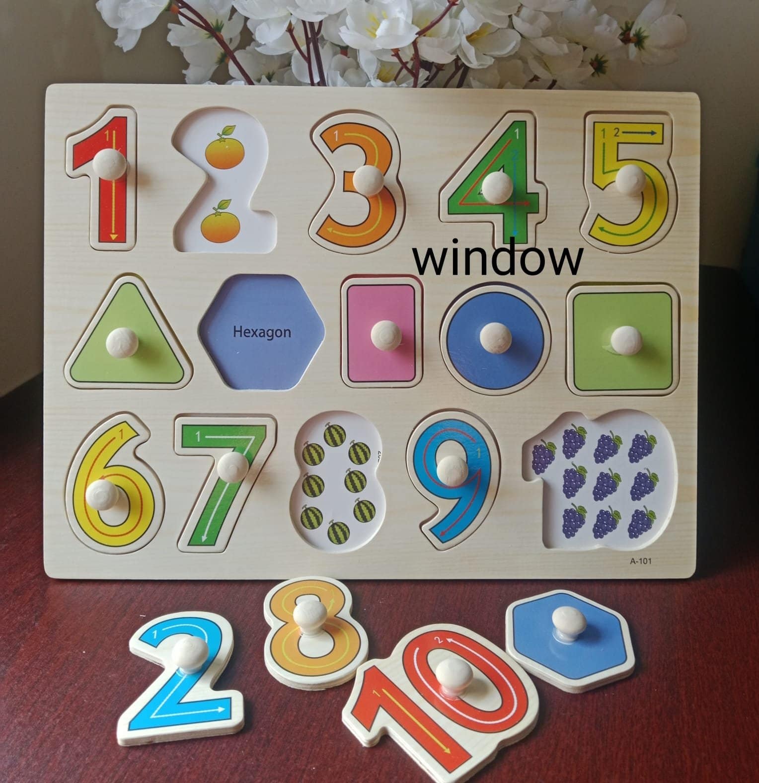 Wooden number puzzle . Level 1. - Image 1