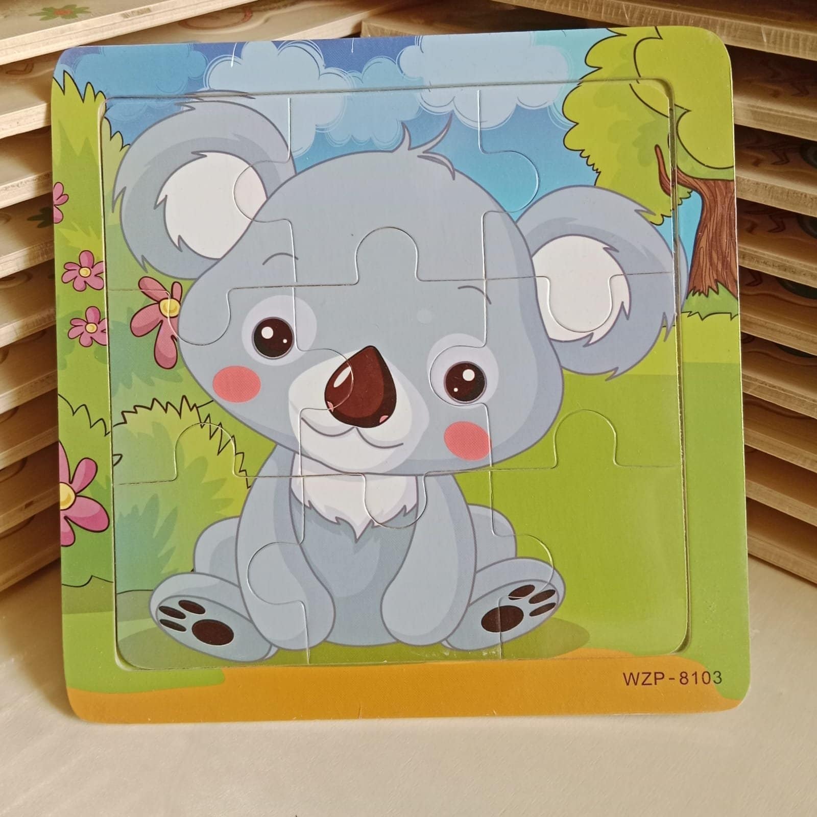 9 Part puzzle Rabbit - Image 1