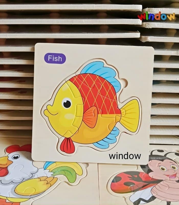 6 Part Wooden Puzzle - Fish