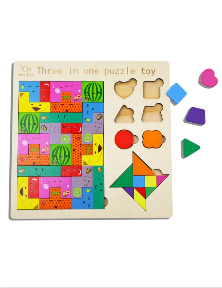 3 in 1 wooden puzzle . ( Number ) - Image 6