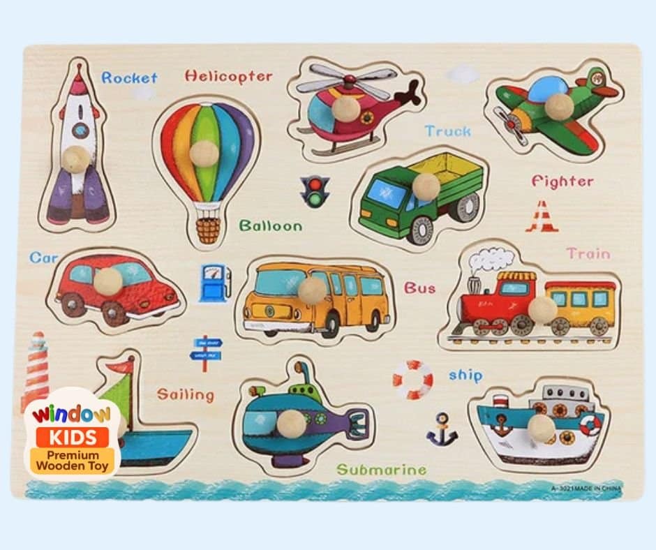 Wooden Vehicle - Puzzle - Image 1