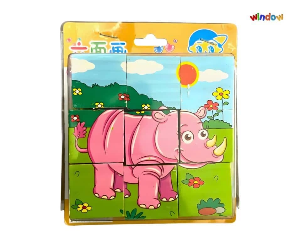 6 in 1 Cube Puzzle – Steppe Animal - Image 1