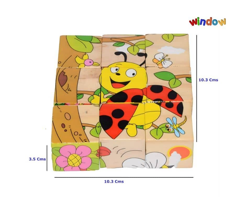 6 in 1 Cube Puzzle – Insect World - Image 2