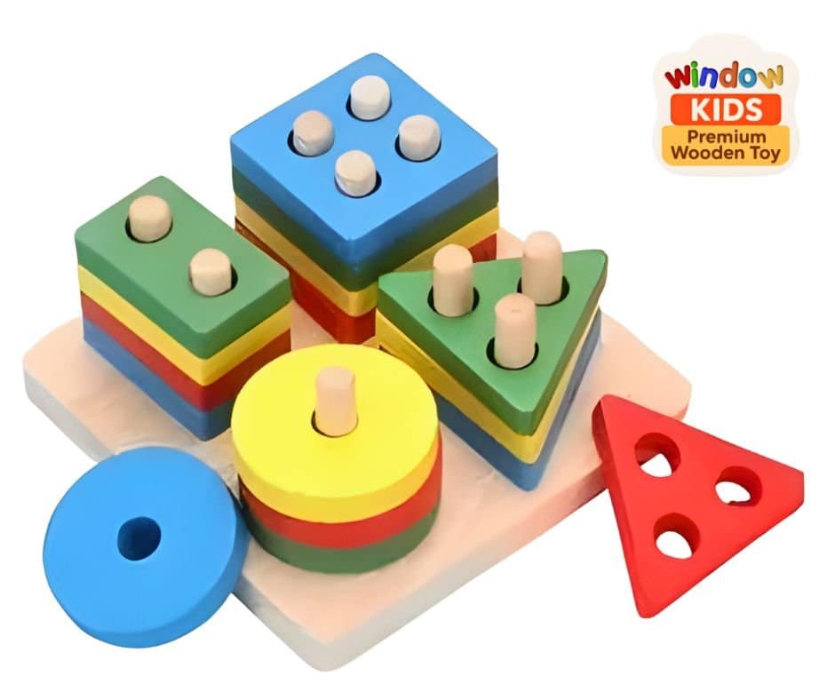 Wooden Square Shape -  4 Column - Image 2