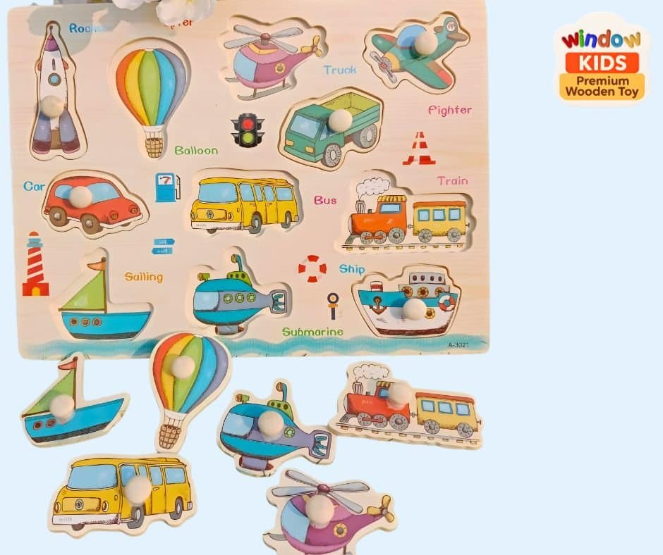 Wooden Vehicle - Puzzle - Image 3