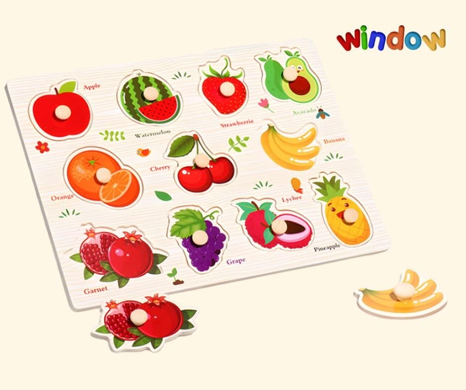 Wooden Fruit - Puzzle - 3 - Image 3