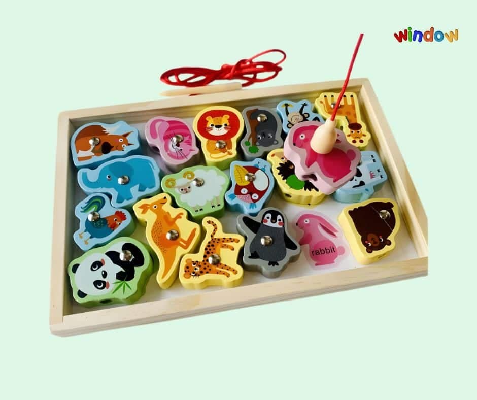 Magnetic Fishing Animal – Wooden Animal Puzzle - Image 4