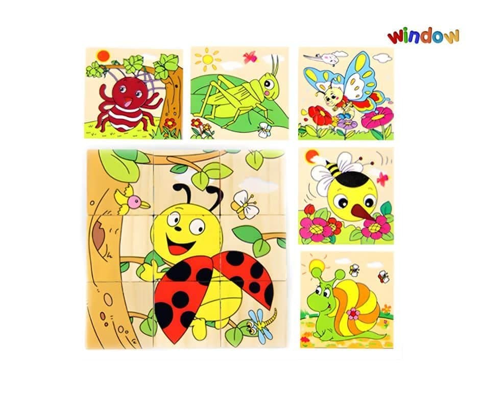 6 in 1 Cube Puzzle – Insect World - Image 4