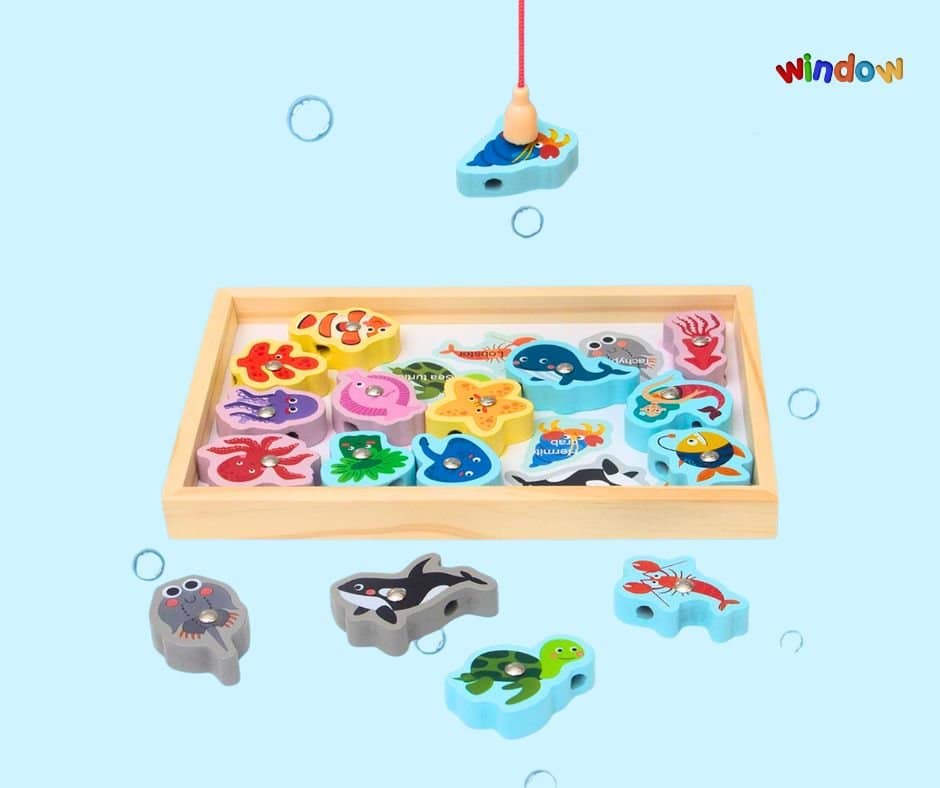 Magnetic Fishing (Sea Animal 2) – Wooden Sea Puzzle - Image 4