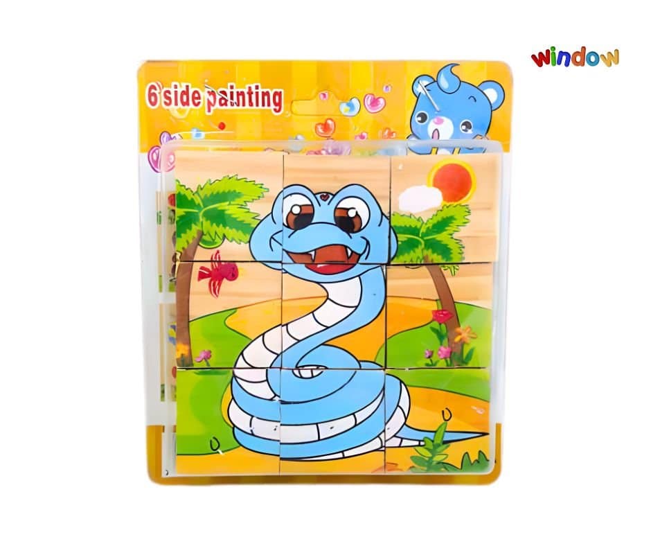 6 in 1 Cube Puzzle – Forest Animals - Image 5