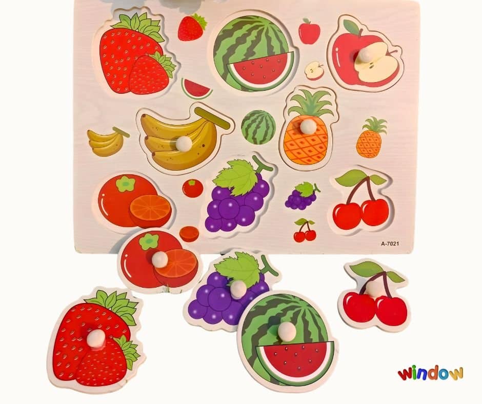 Wooden Fruit - Puzzle - Image 2