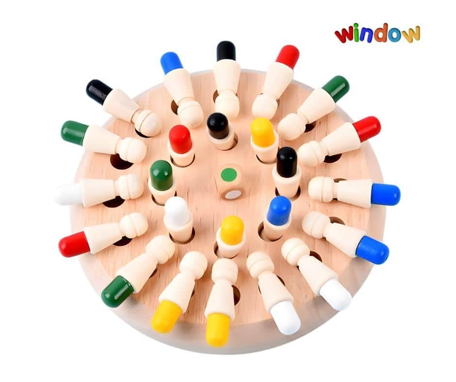 Memory Chess Wooden Game for Kids - Image 3